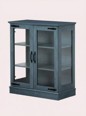 Modern Glass Door Cabinet – 3 Styles | Adjustable Shelves | Compact Storage Cupboard 2Dropme