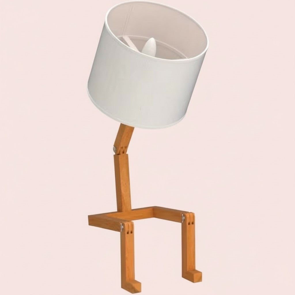 Creative Shape-Changing Wooden Lamp – Foldable Modern Desk Light for Bedroom, Study & Living Room 2Dropme