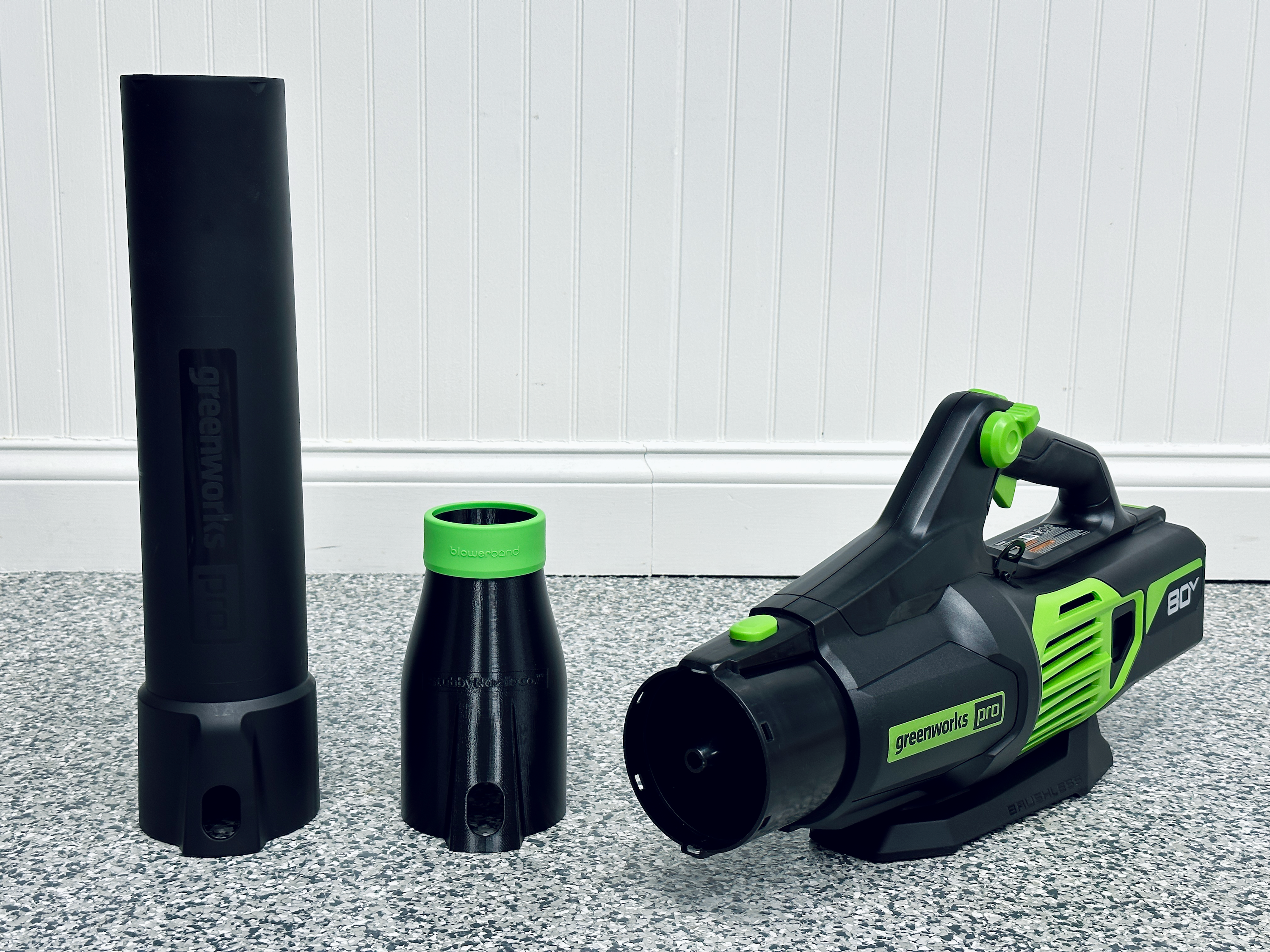STUBBY® Car Drying Nozzle for Greenworks 760, 730, 700, 610, 585, 550, 515, & 500 CFM Leaf Blowers Stubby Nozzle Co.