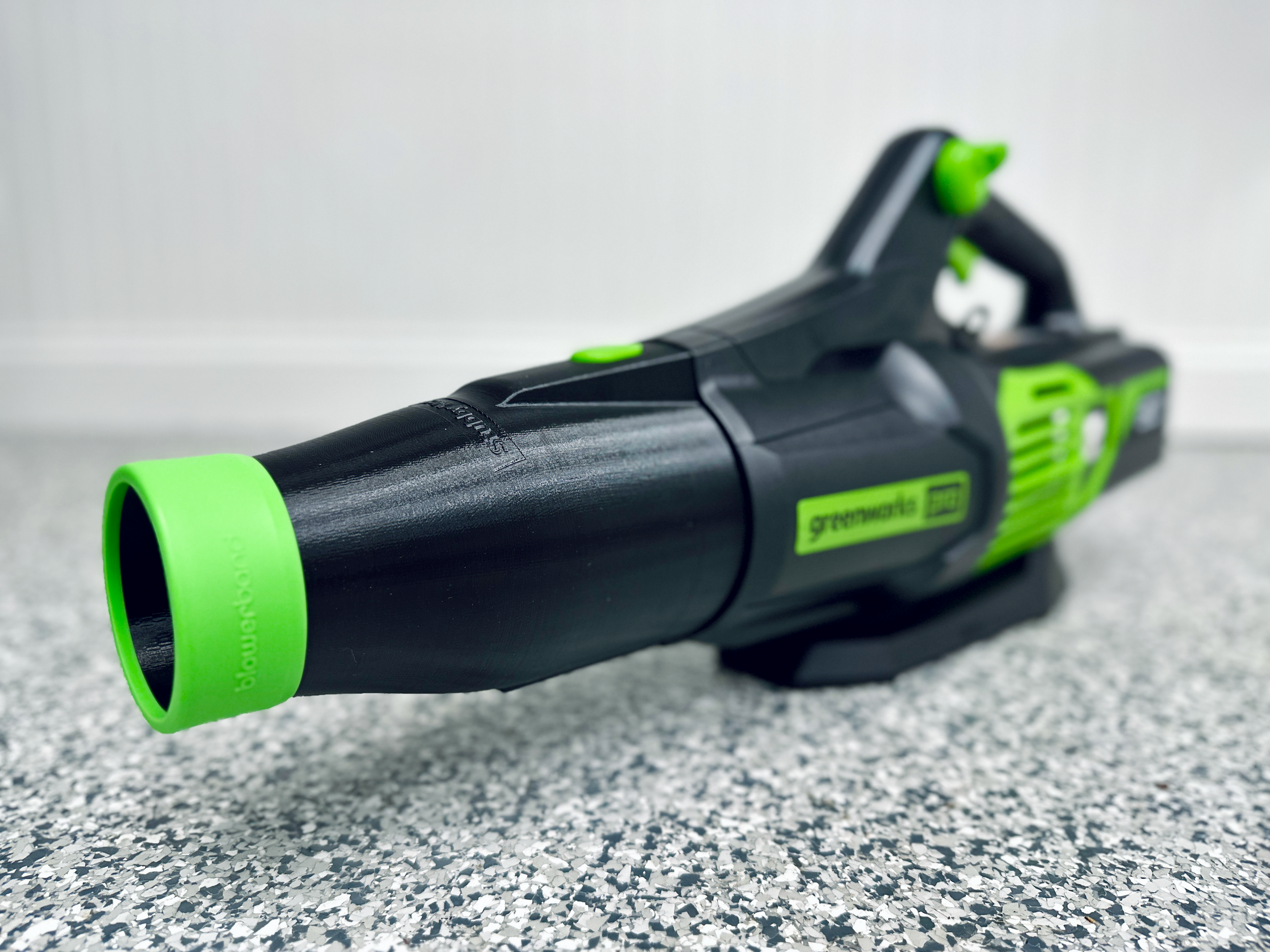 STUBBY® Car Drying Nozzle for Greenworks 760, 730, 700, 610, 585, 550, 515, & 500 CFM Leaf Blowers Stubby Nozzle Co.