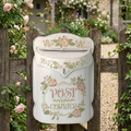 Vintage Farmhouse Wall-Mounted Post Box Mailbox Metal Letter Box Outdoor 2Dropme
