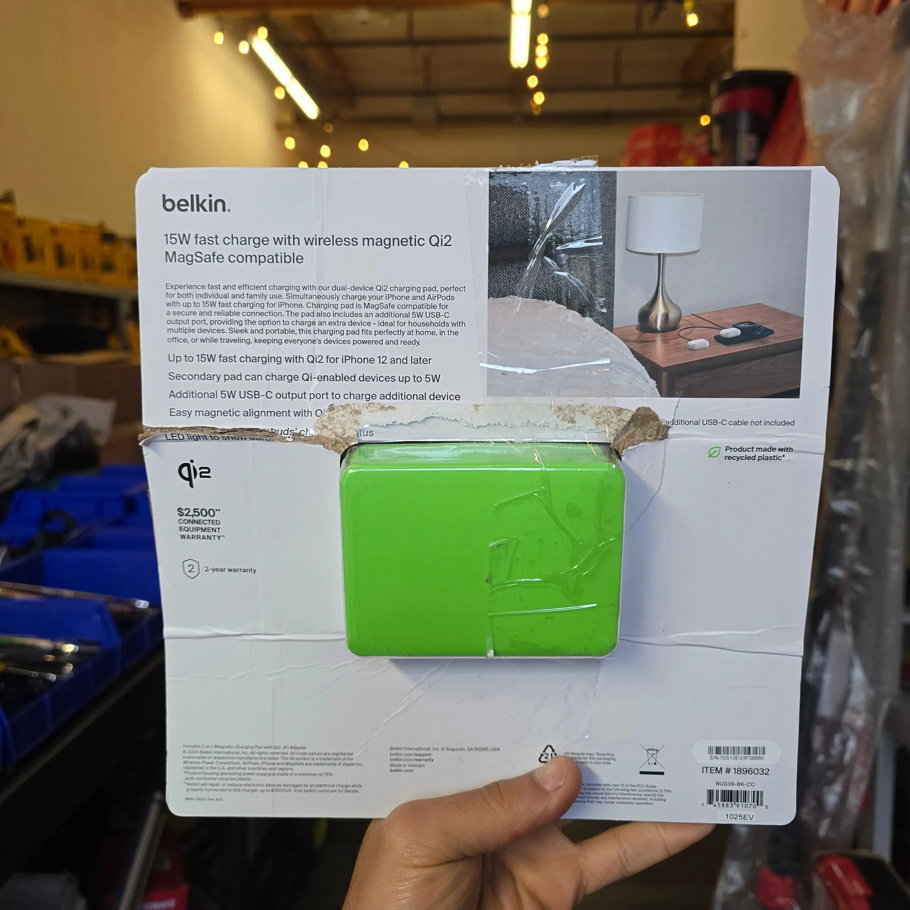 Belkin 2-in-1 Magnetic Wireless Charging Pad with  #condition_open-box