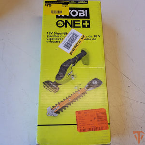RYOBI ONE+ 18V Cordless Grass Shear and Shrubber Trimmer (Tool Only) – Open Box, Barely Used RYOBI