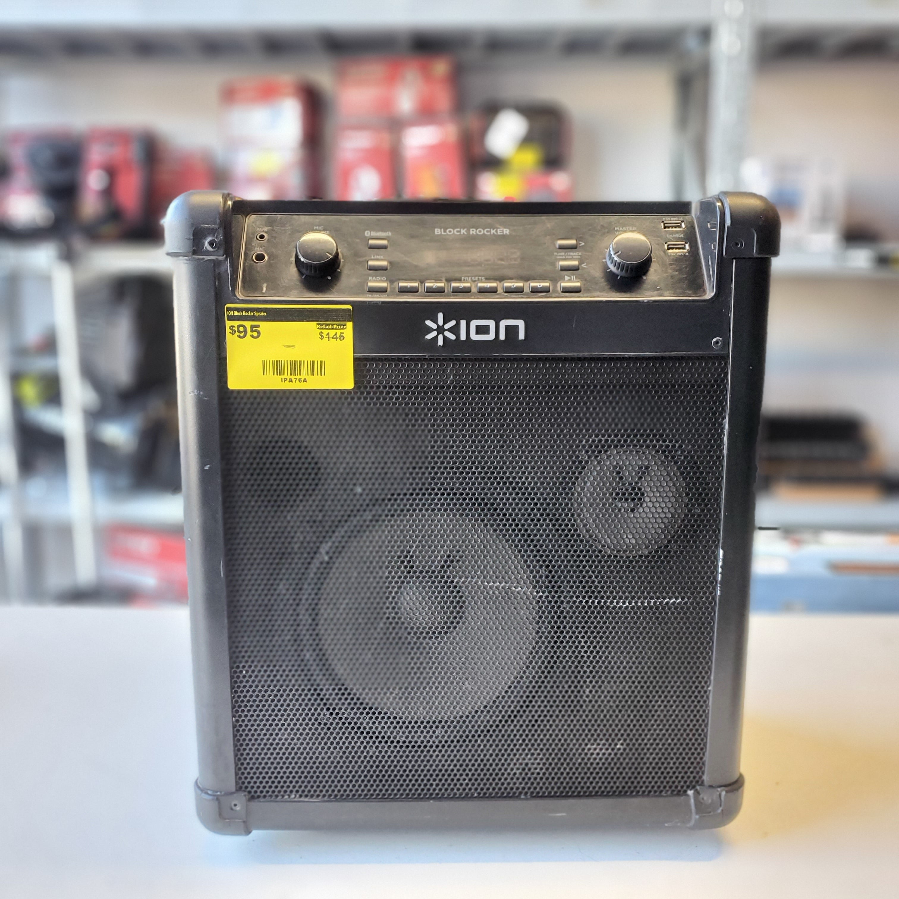 The Block Rocker 12 Ion Audio Block Rocker Bluetooth Speaker