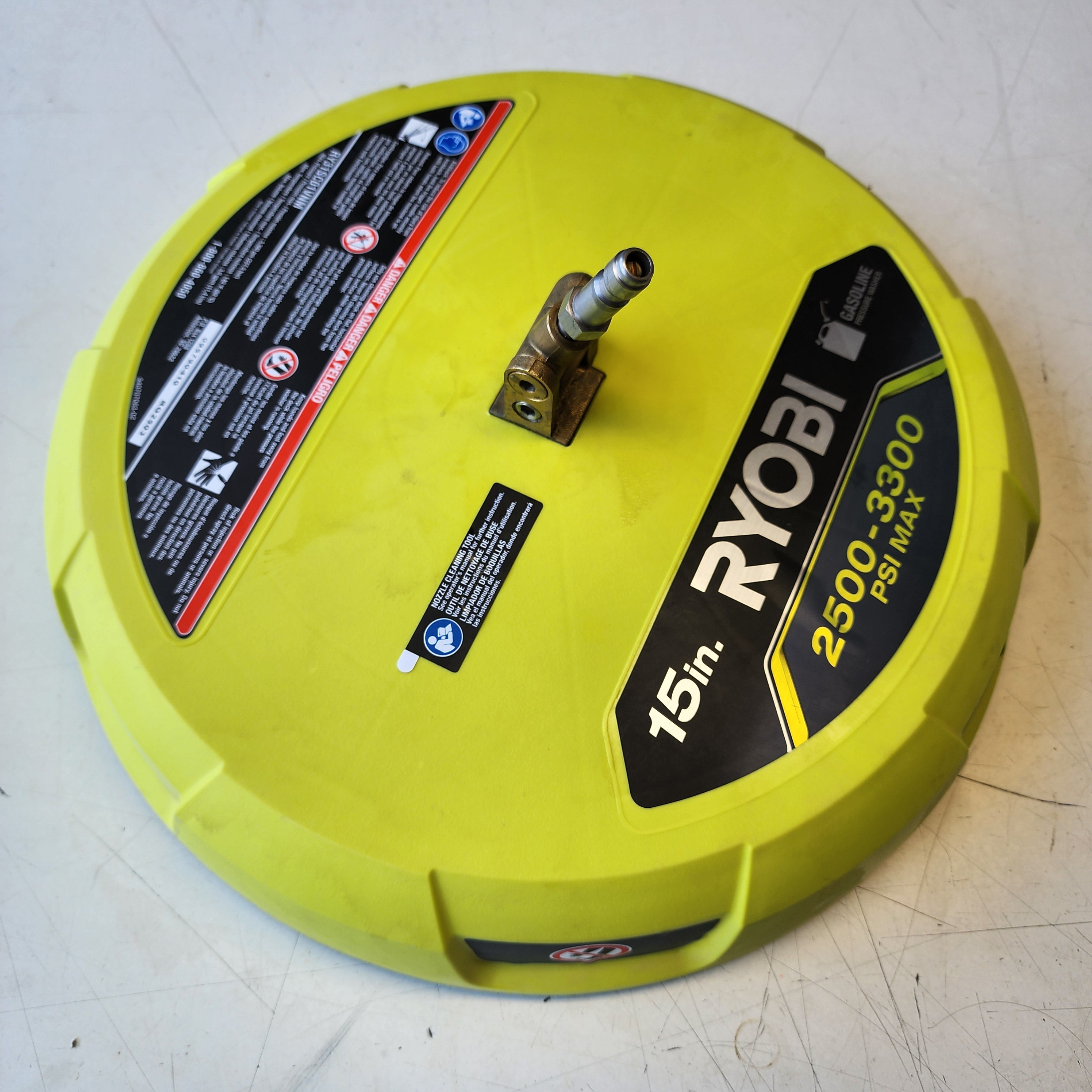 RYOBI 15 in. 3300 PSI Surface Cleaner for Gas Pressure Washer