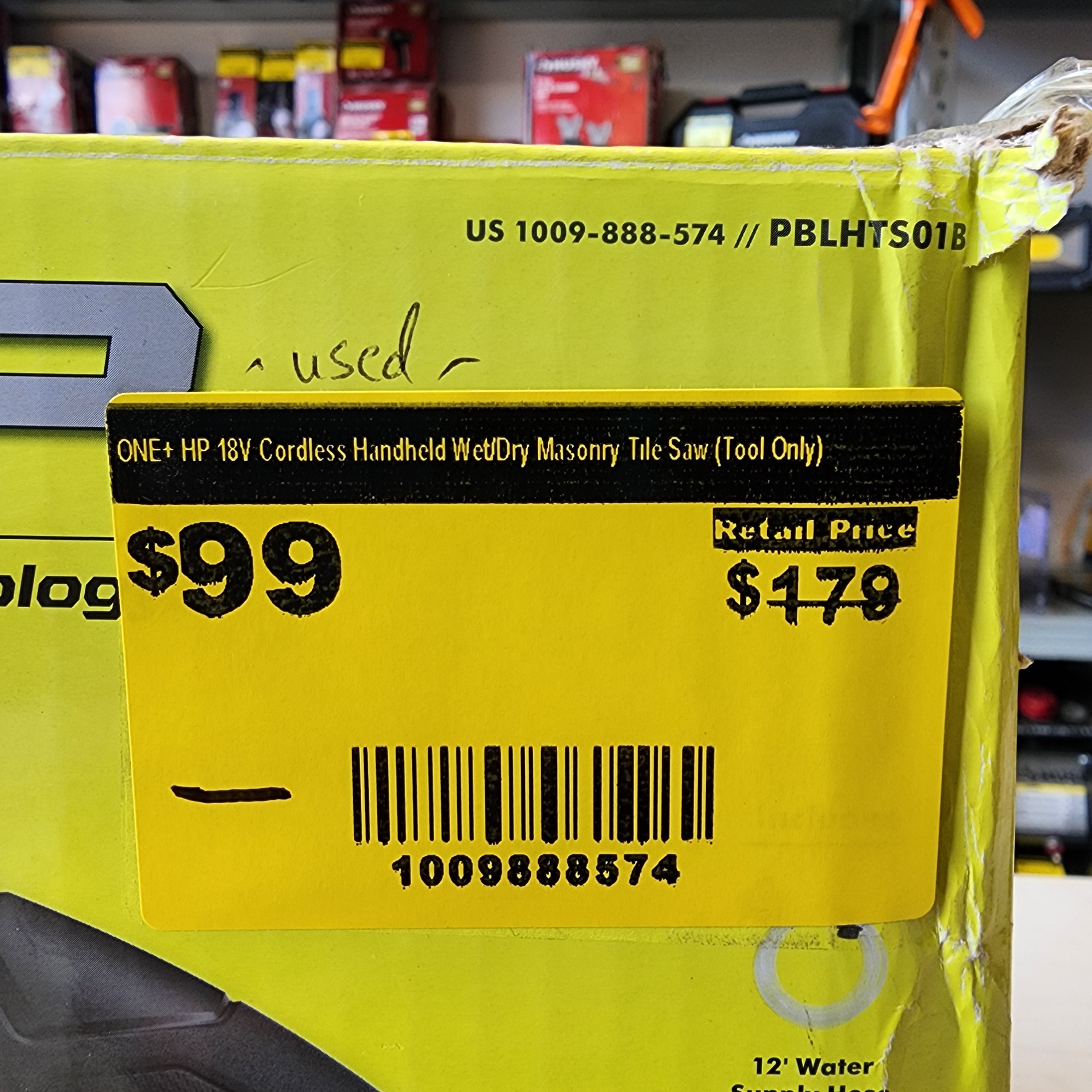 RYOBI ONE+ HP 18V Cordless Handheld Wet/Dry Masonr #condition_open-box