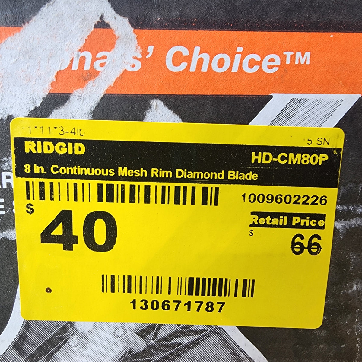 Continuous Mesh Rim RIDGID 8 in. Continuous Mesh Rim Diamond Blade