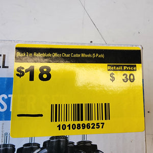 Everbilt Black 3 in. Rollerblade Office Chair Cast #condition_open-box