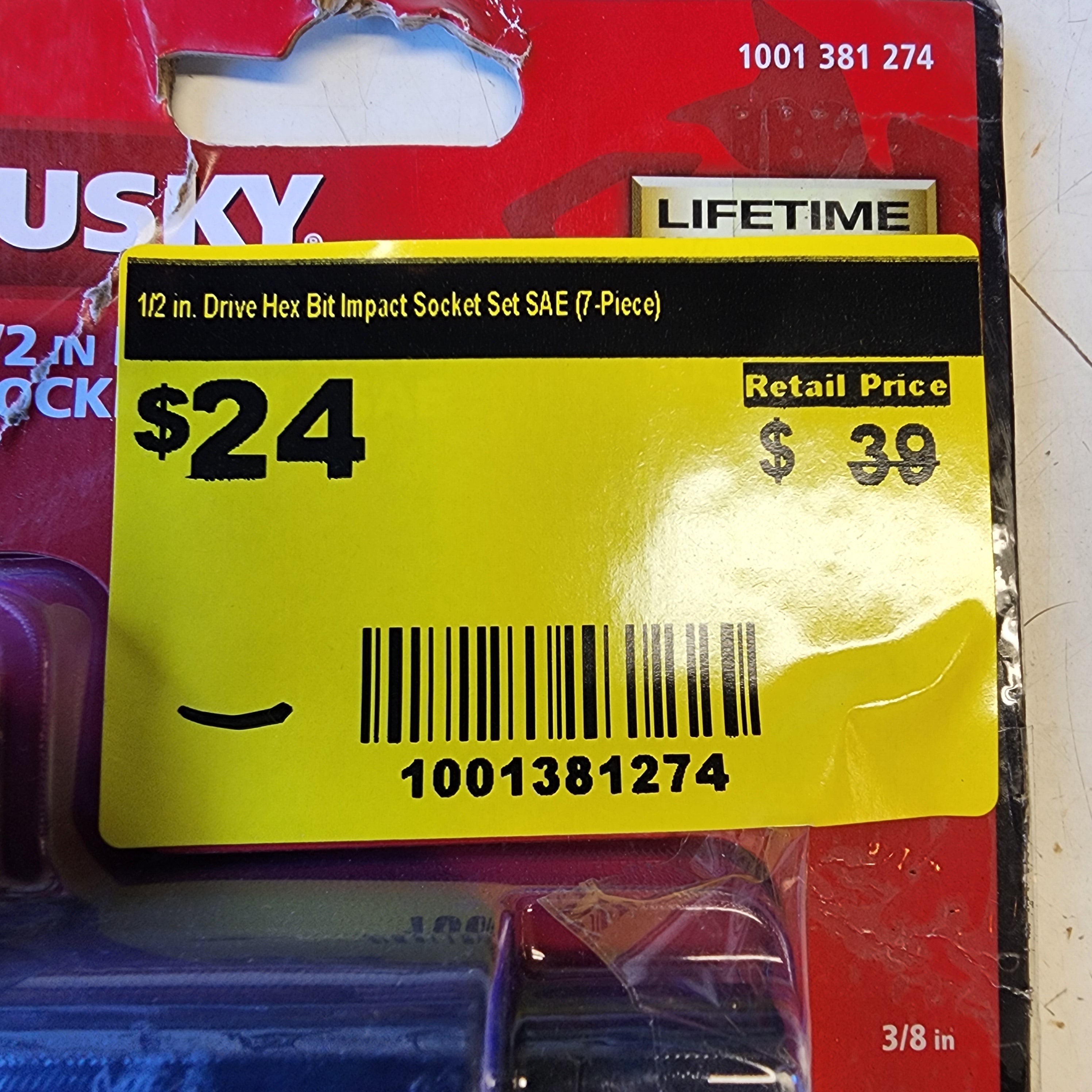 Husky tool set for mechanics