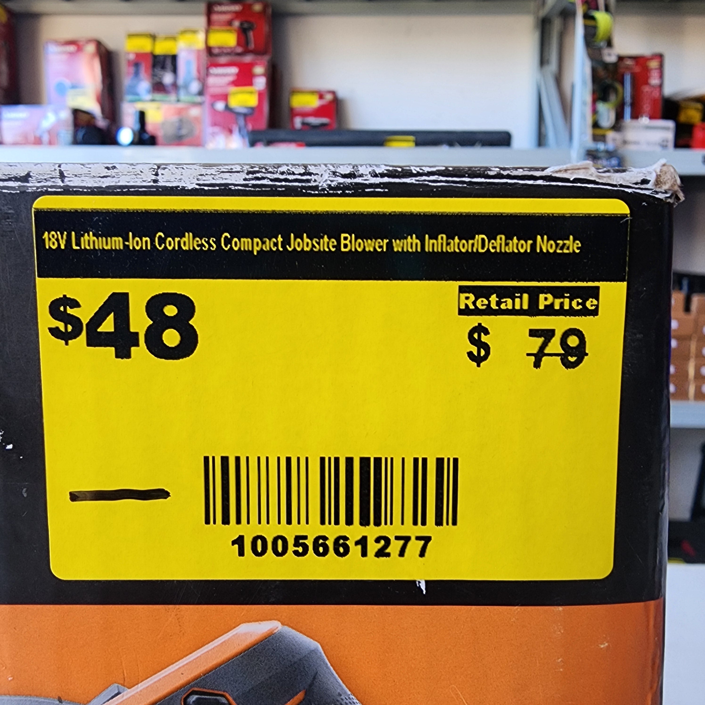 RIDGID 18V Lithium-Ion Cordless Compact Jobsite Bl #condition_open-box