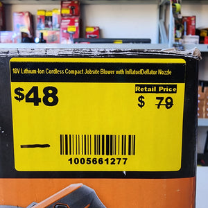 RIDGID 18V Lithium-Ion Cordless Compact Jobsite Bl #condition_open-box