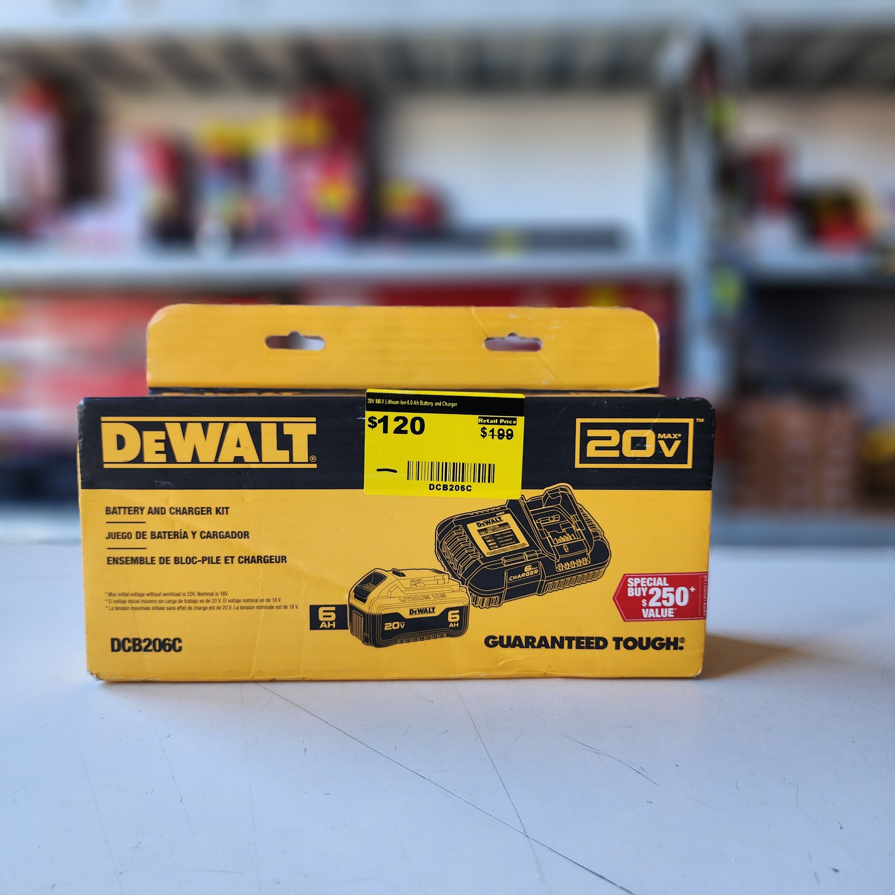 DEWALT 20V MAX Lithium-Ion 6.0 Ah Battery and Char #condition_open-box
