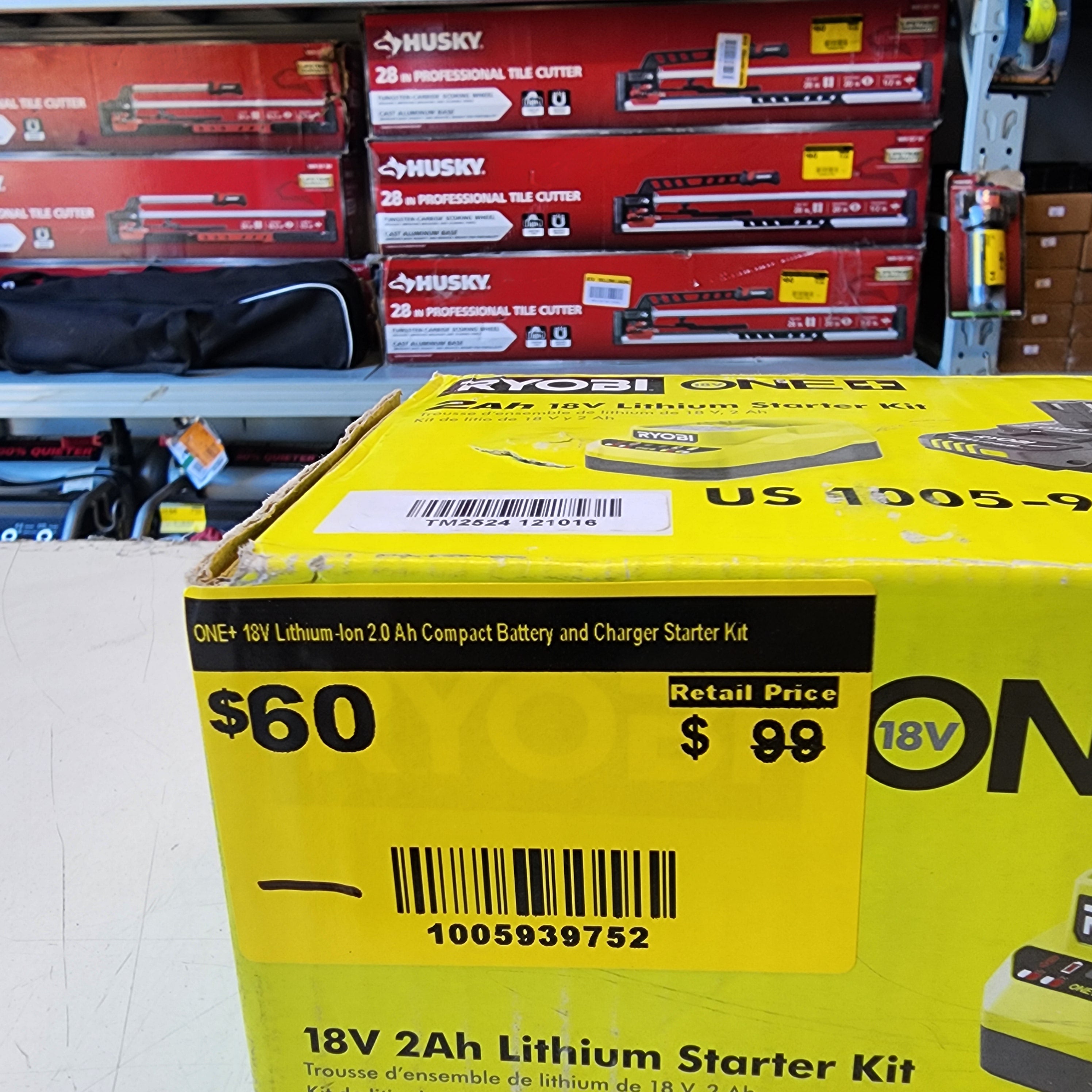 RYOBI cordless tool battery