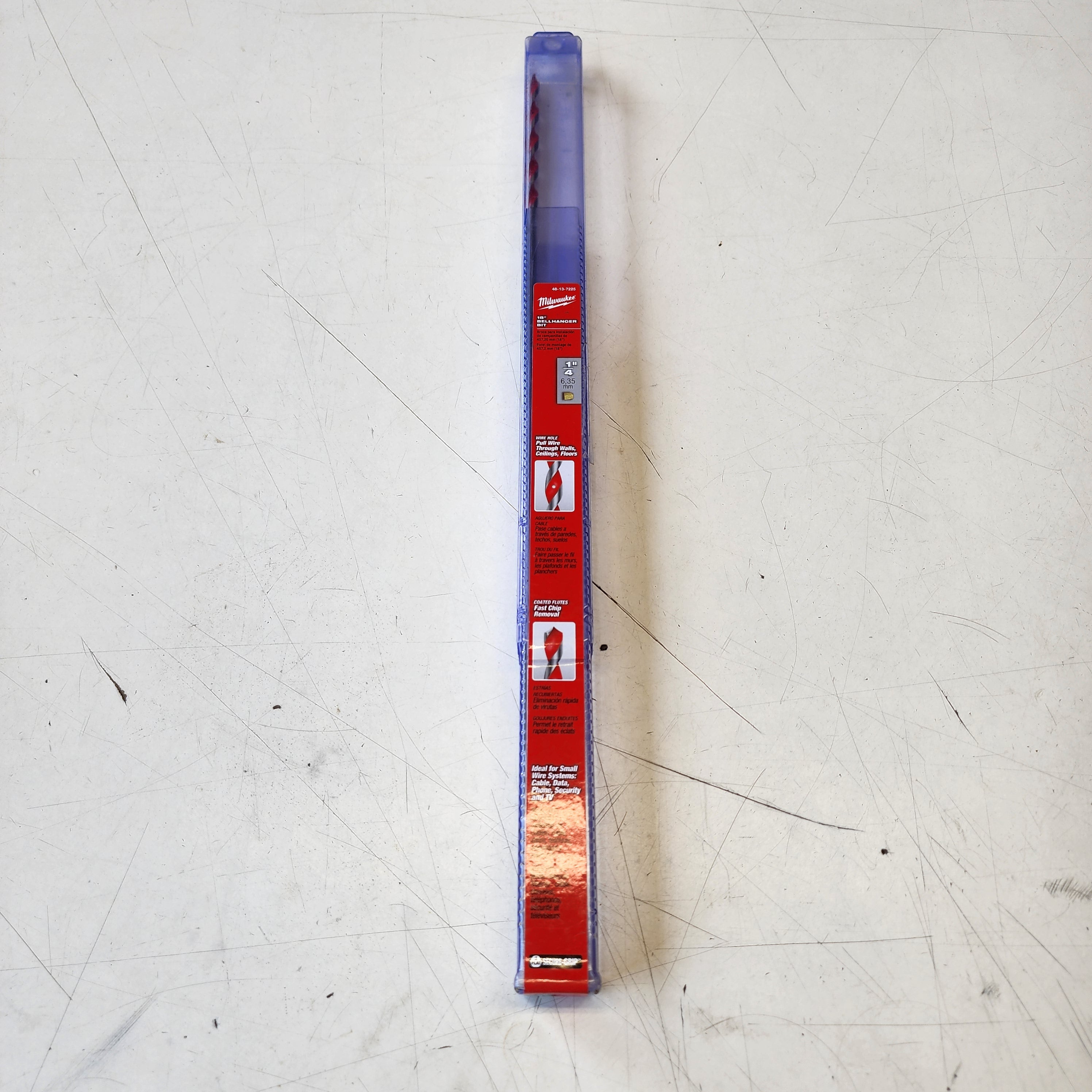 Milwaukee 1/4 in. x 18 in. Steel Bell Hanger Drill Bit – Model 1000396804