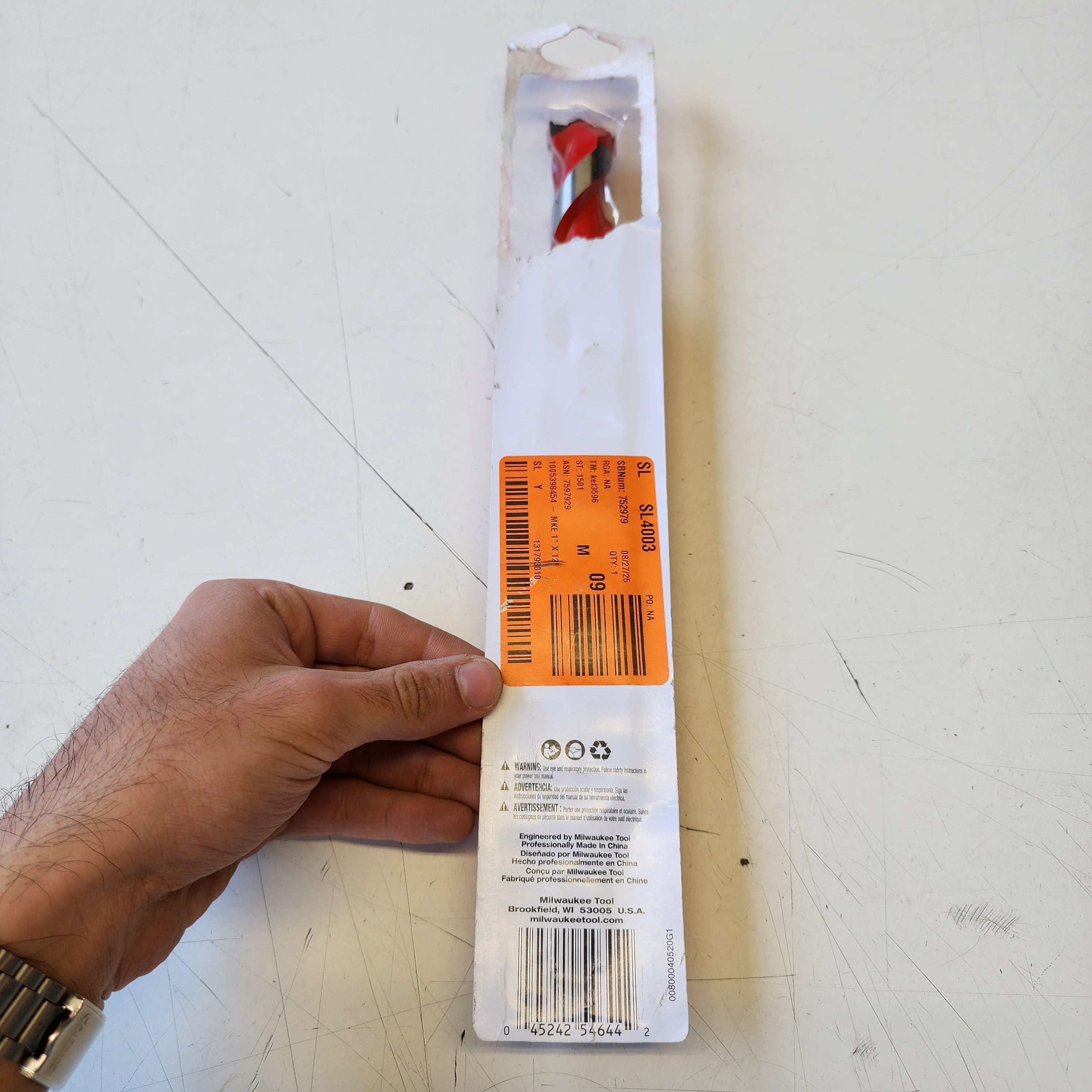 Milwaukee concrete drilling bit carbide
