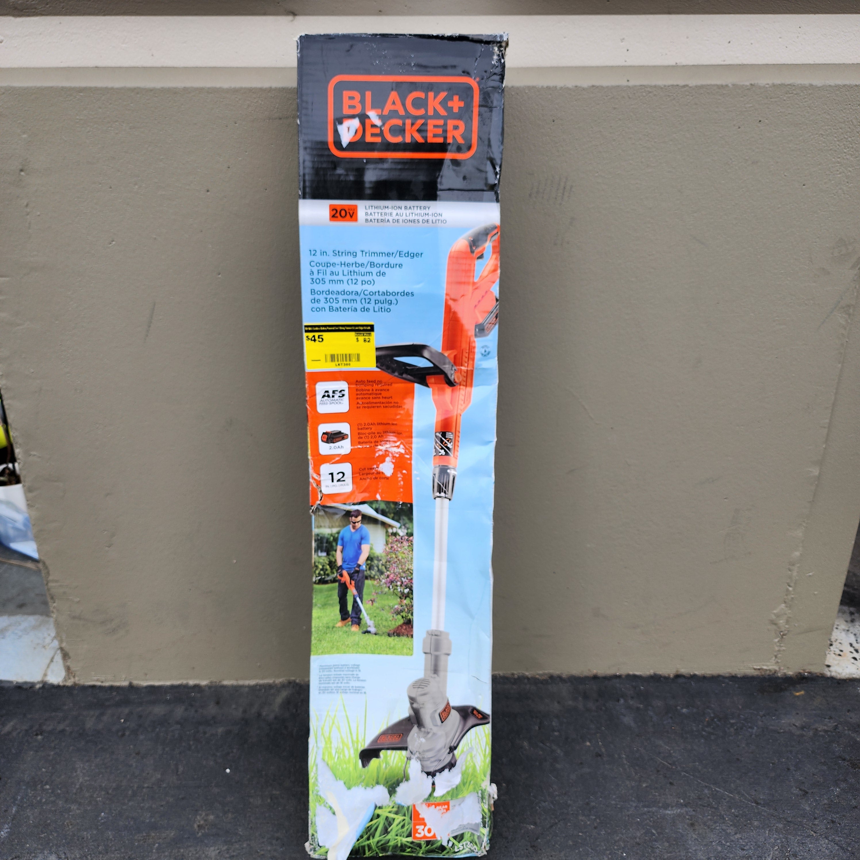 BLACK+DECKER 20V MAX string trimmer with edger function battery included