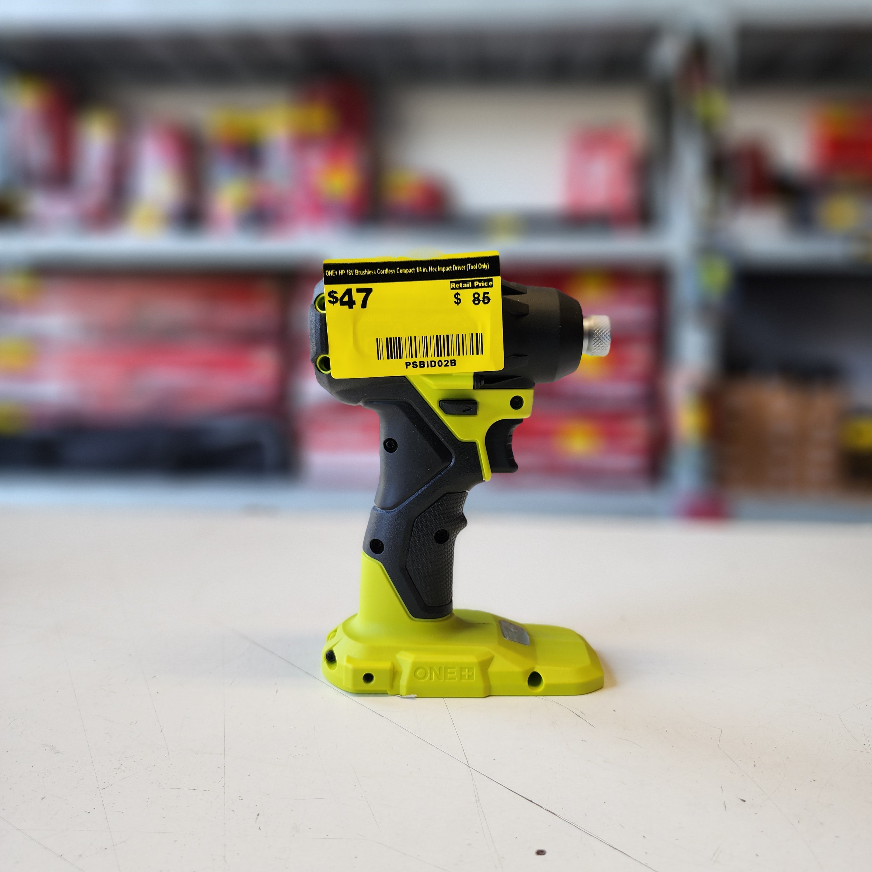 RYOBI ONE+ HP 18V cordless brushless hex impact driver compact design