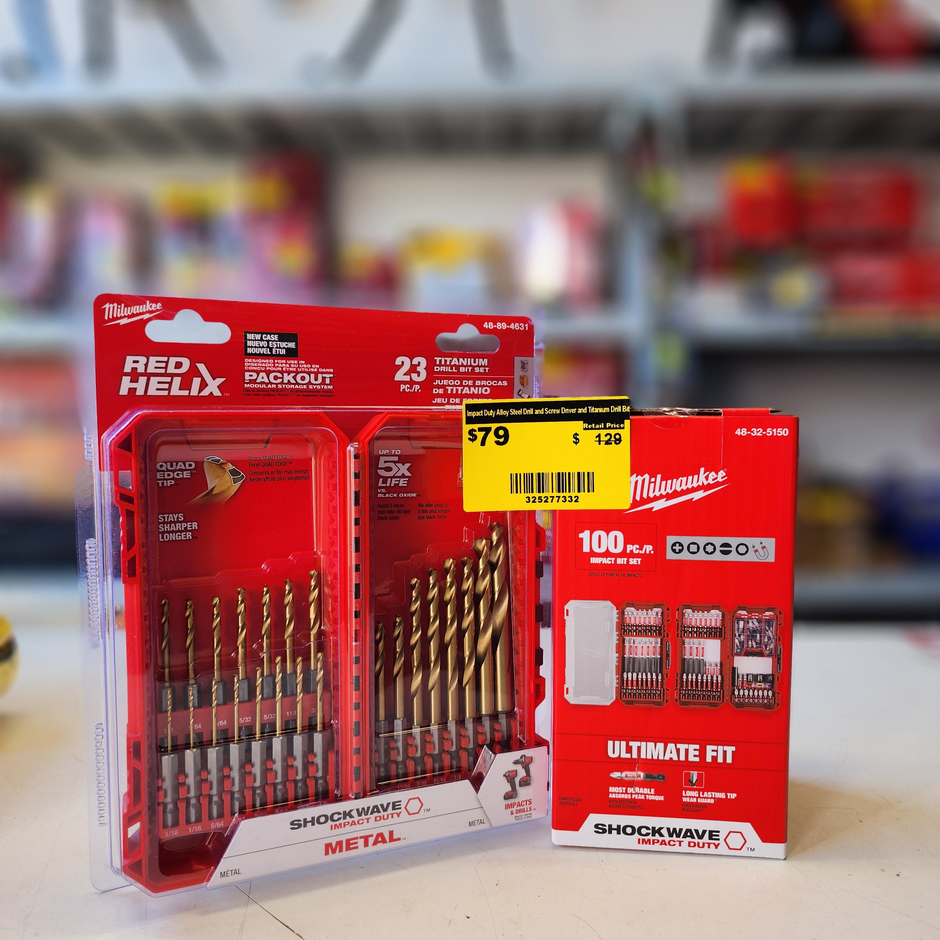 Milwaukee alloy steel driver bits set