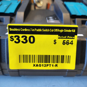 Makita 18V X2 LXT brushless angle grinder kit 7 inch heavy duty grinder