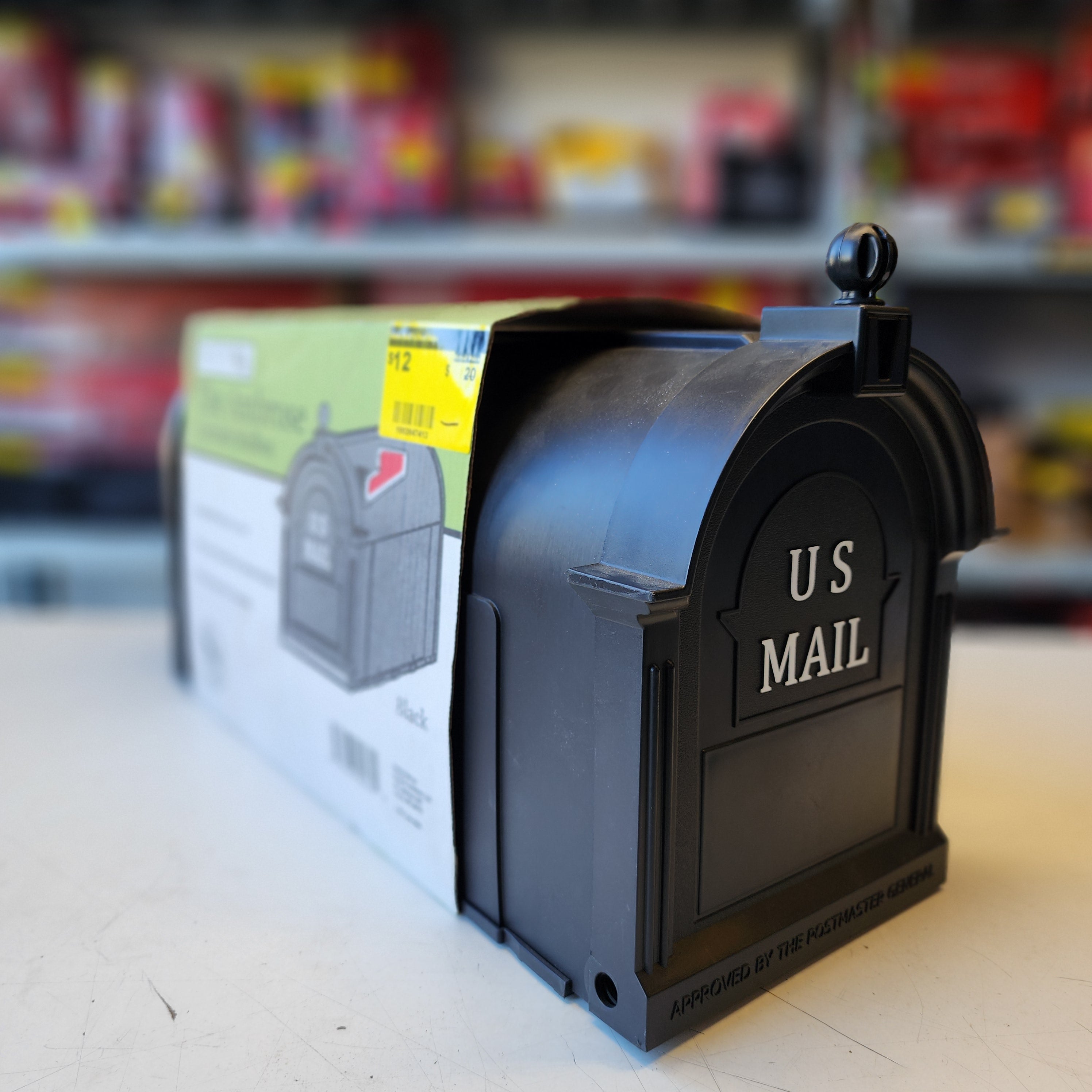 Postal PRO Ambrose Black Post Mount Mailbox