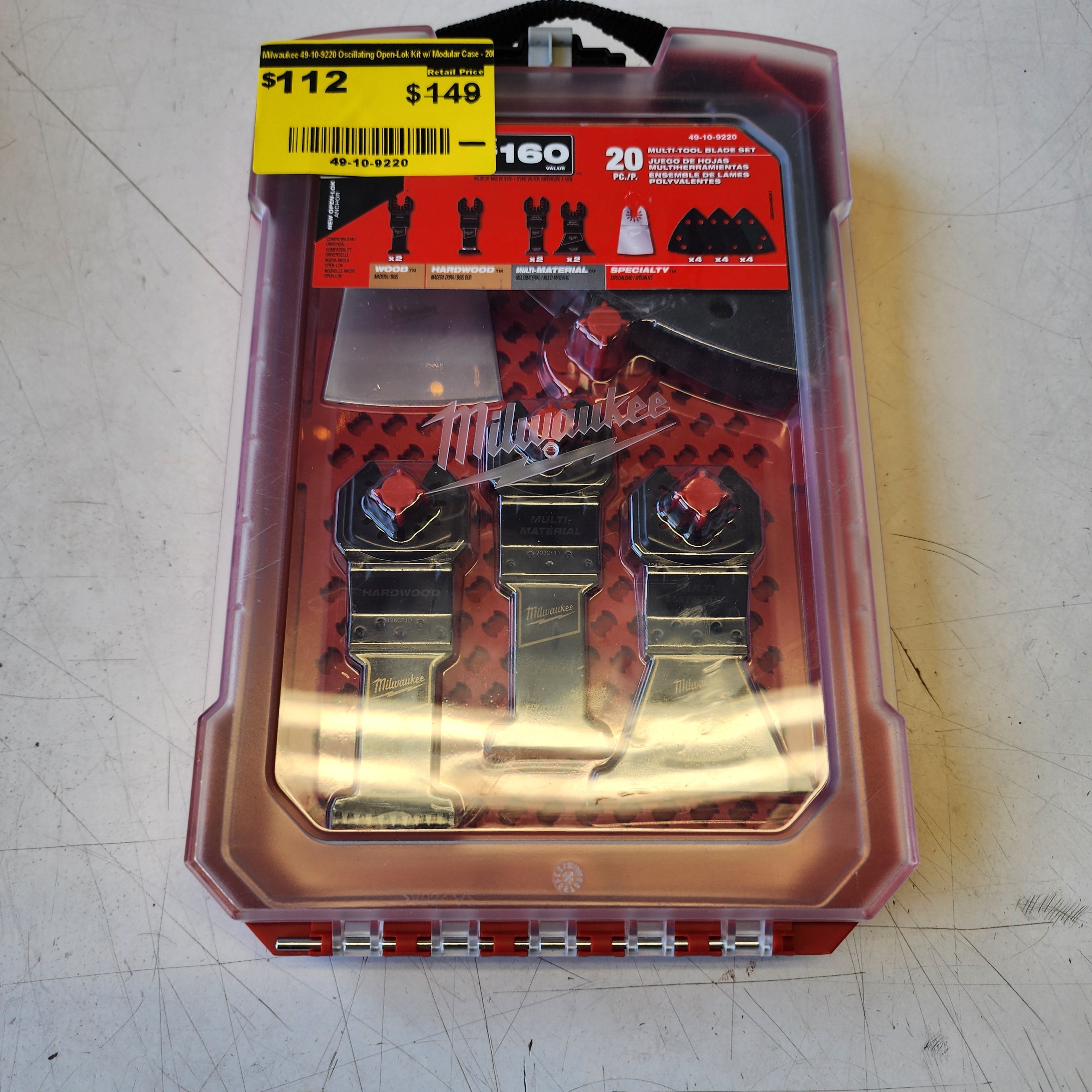 Milwaukee multi-tool accessory kit model 49-10-9220