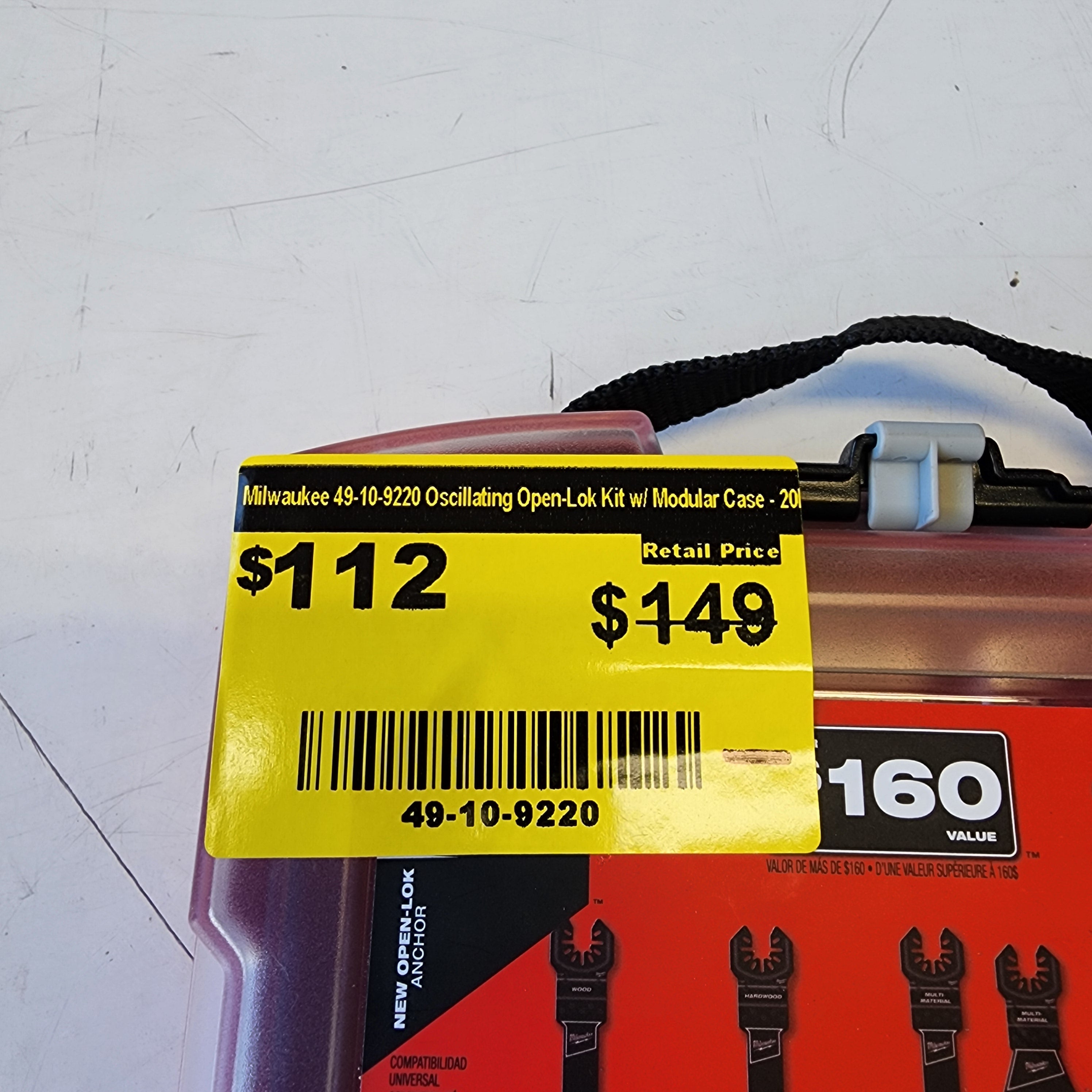 Milwaukee oscillating tool blade set compatible with most multi-tools