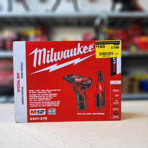 Milwaukee cordless combo kit for automotive and repair work