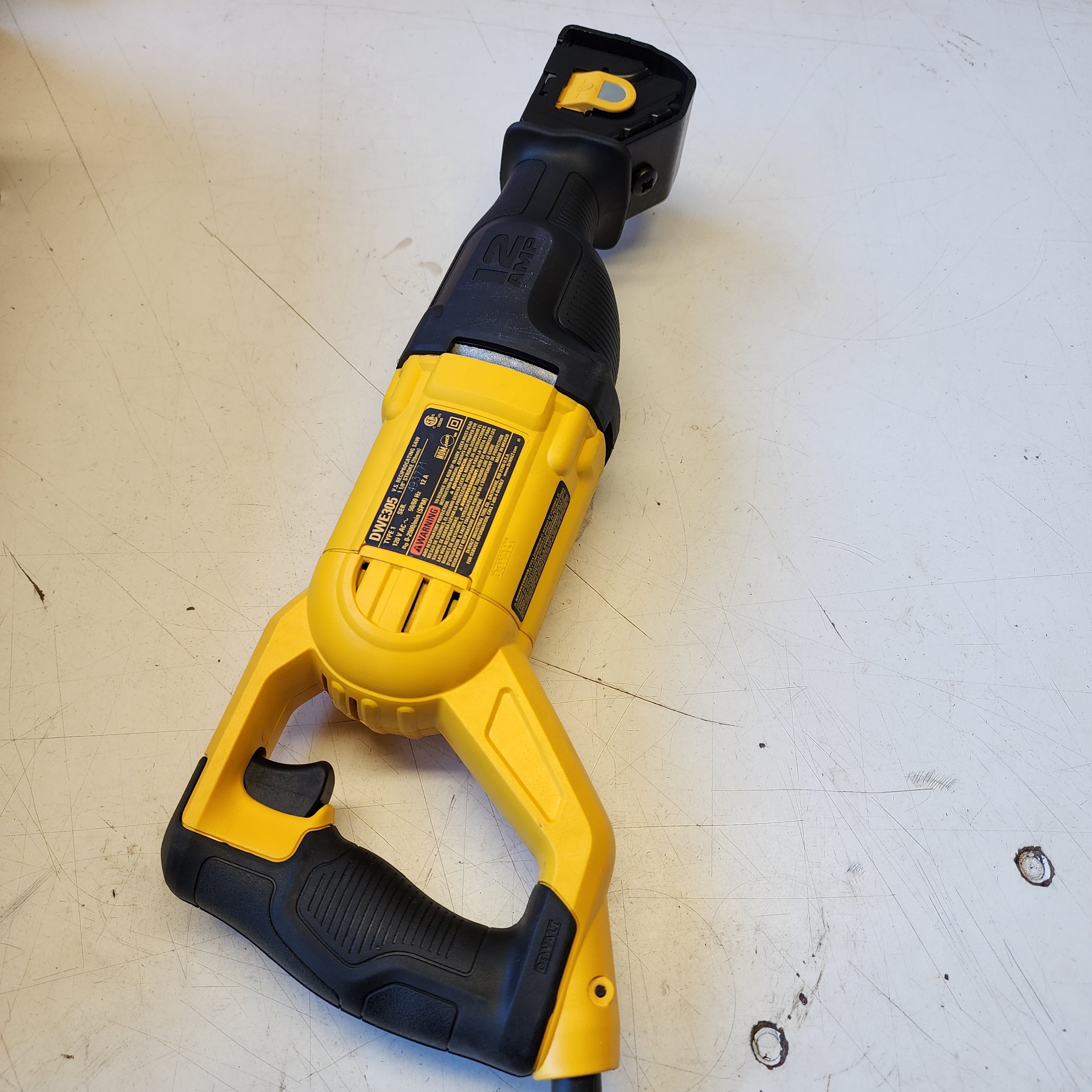 DEWALT DWE305 demolition saw corded 12 amp for construction work