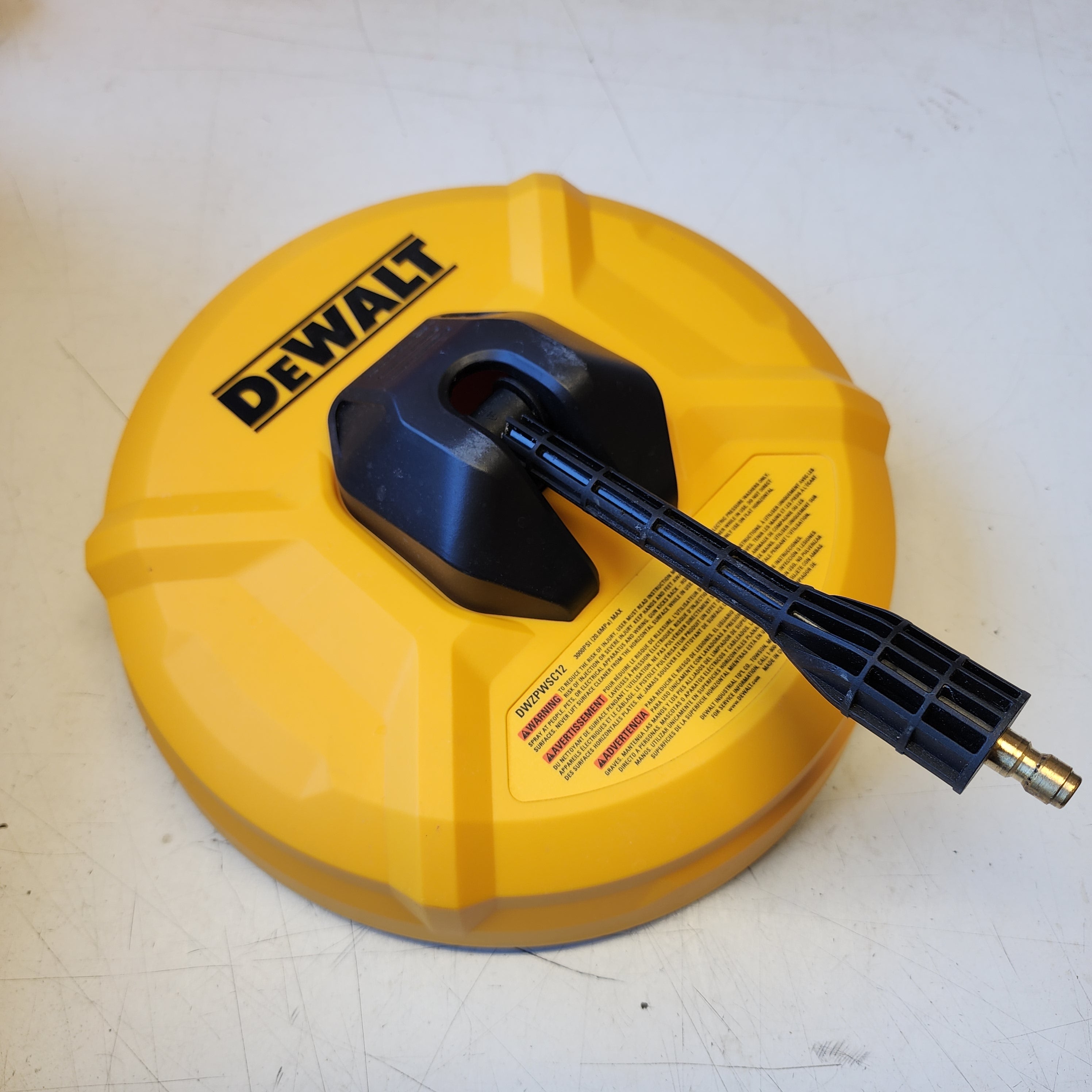 DEWALT pressure washer attachment 12 inch surface cleaner for sidewalks and patios
