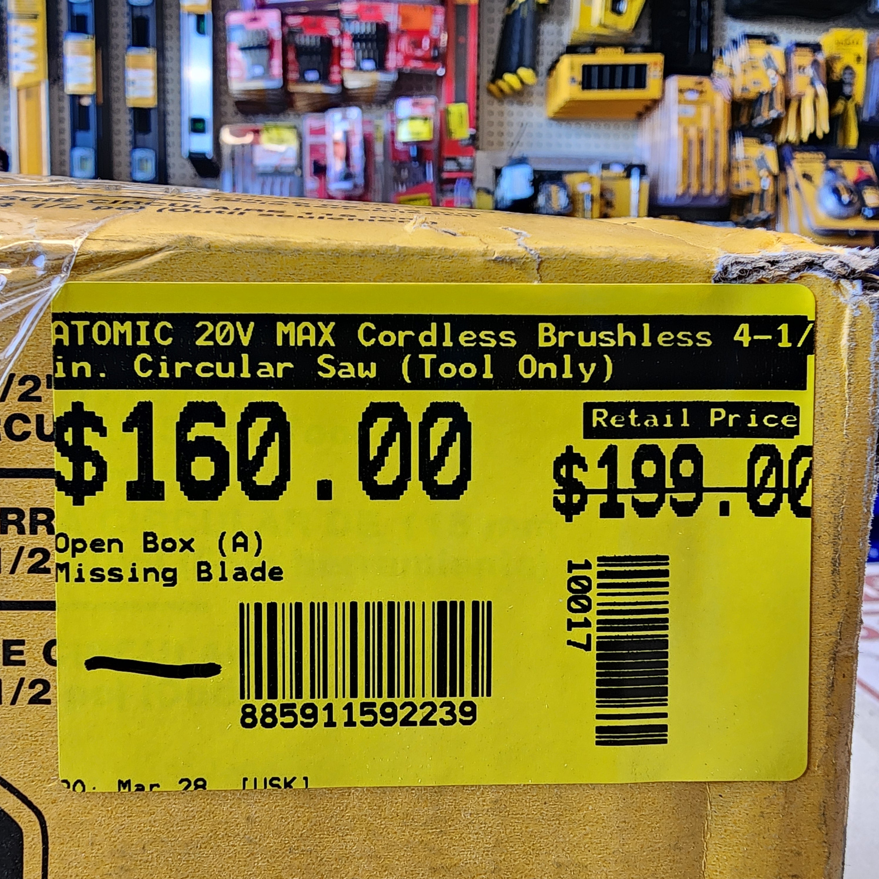 DEWALT ATOMIC circular saw 20V MAX 4-1/2 inch lightweight brushless