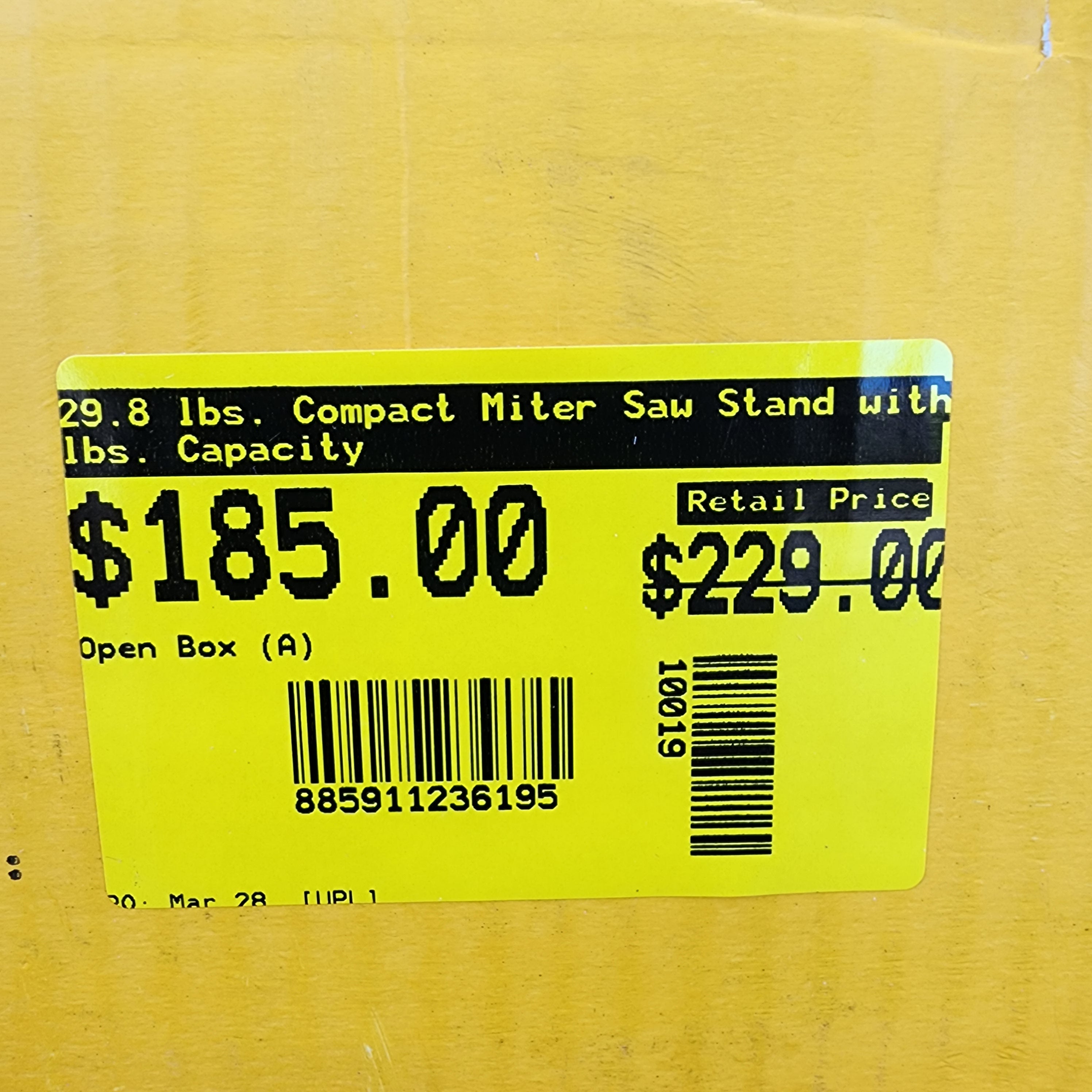 DEWALT 500 lb capacity miter saw stand compact lightweight design