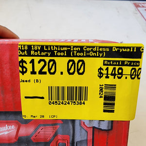 Milwaukee 2627-20 drywall cut out tool only product image