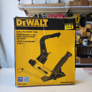 DEWALT pneumatic flooring tool 15.5 gauge nailer and 16 gauge stapler