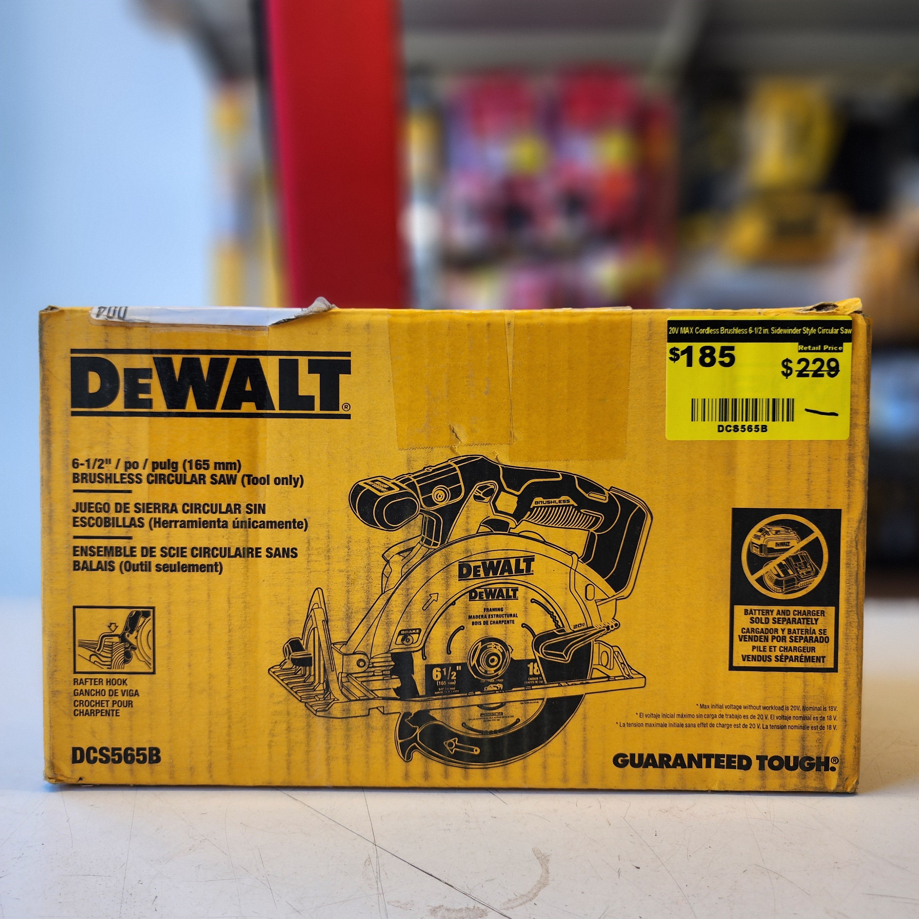 DEWALT DCS565B cordless circular saw 6-1/2 in brushless motor tool only