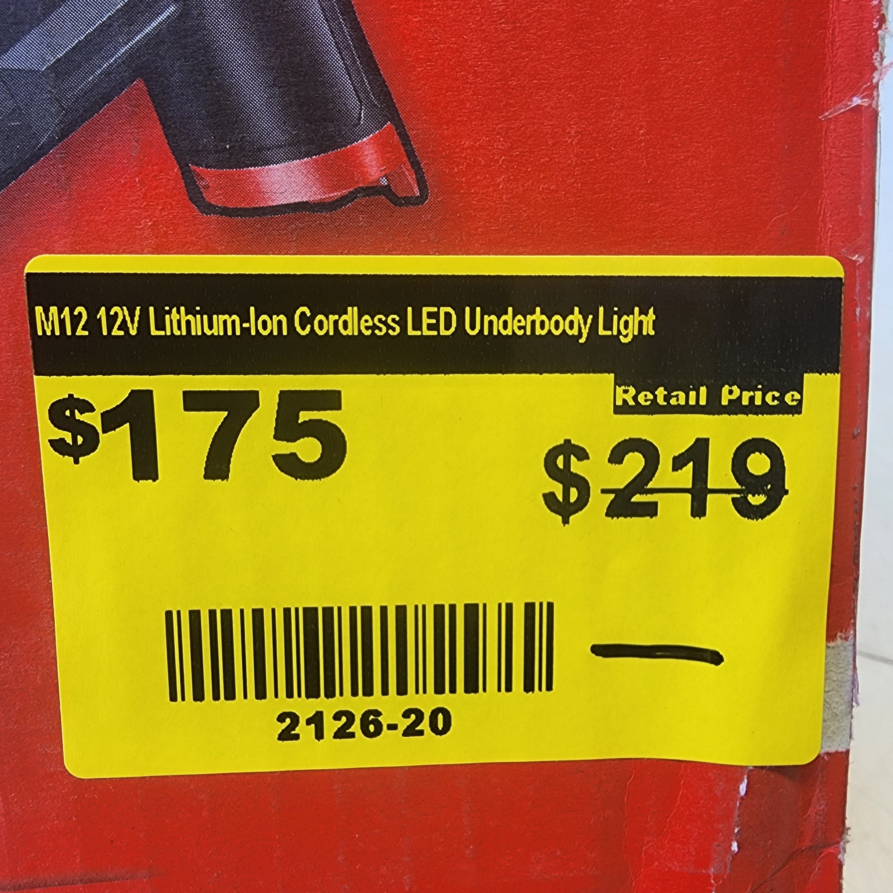 Milwaukee underbody inspection light for mechanics