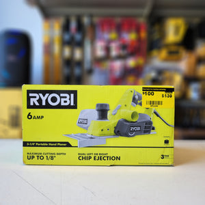 RYOBI corded hand planer HPL52K 3-1/4 in blade with dust collection bag