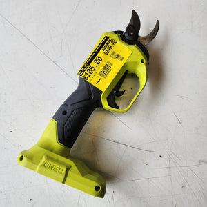 cordless pruning tool by Ryobi for plant and branch trimming