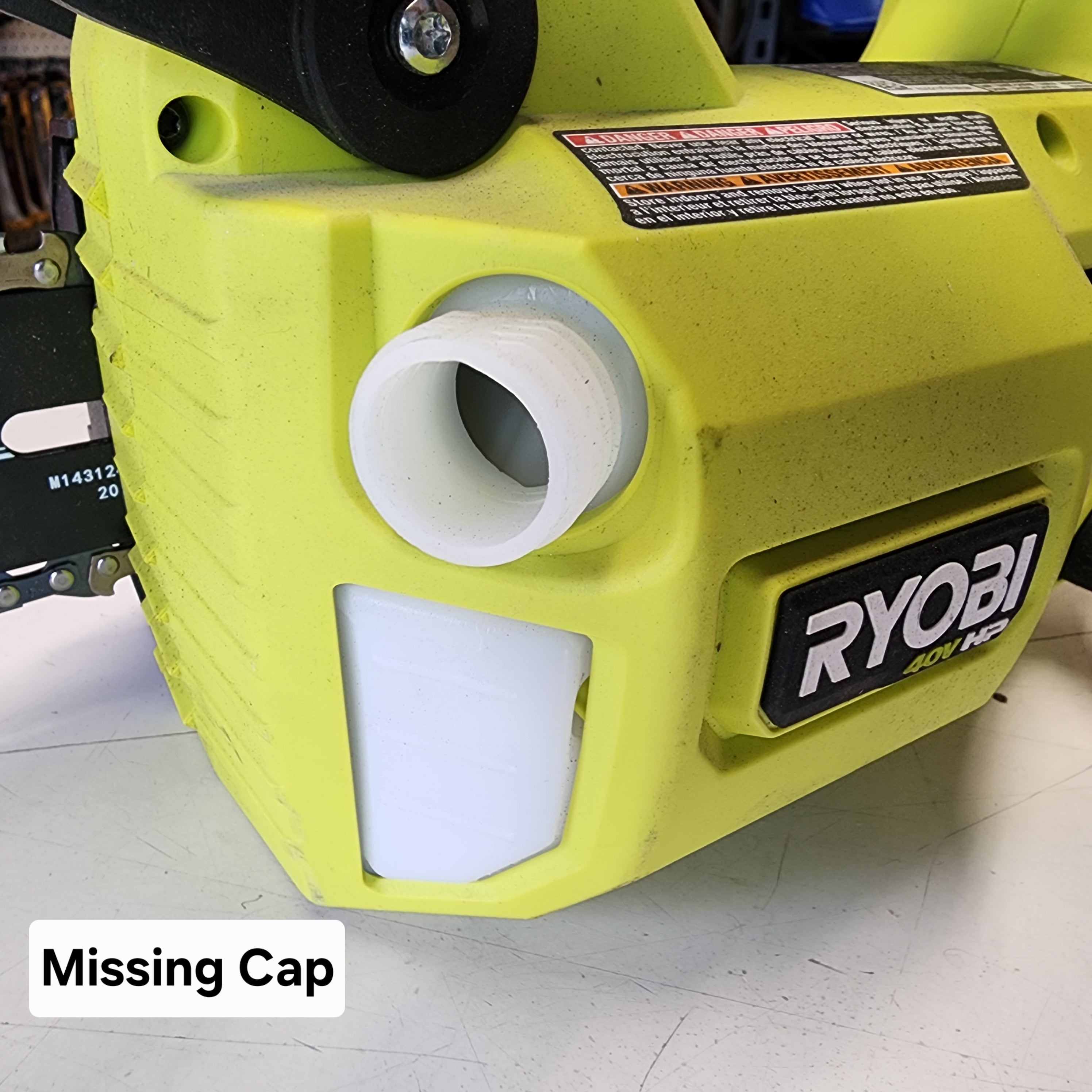 cordless Ryobi chainsaw 40V high performance brushless motor