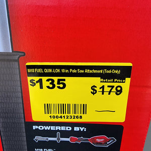 Milwaukee M18 FUEL QUIK-LOK 10 in. Pole Saw Attach #condition_open-box