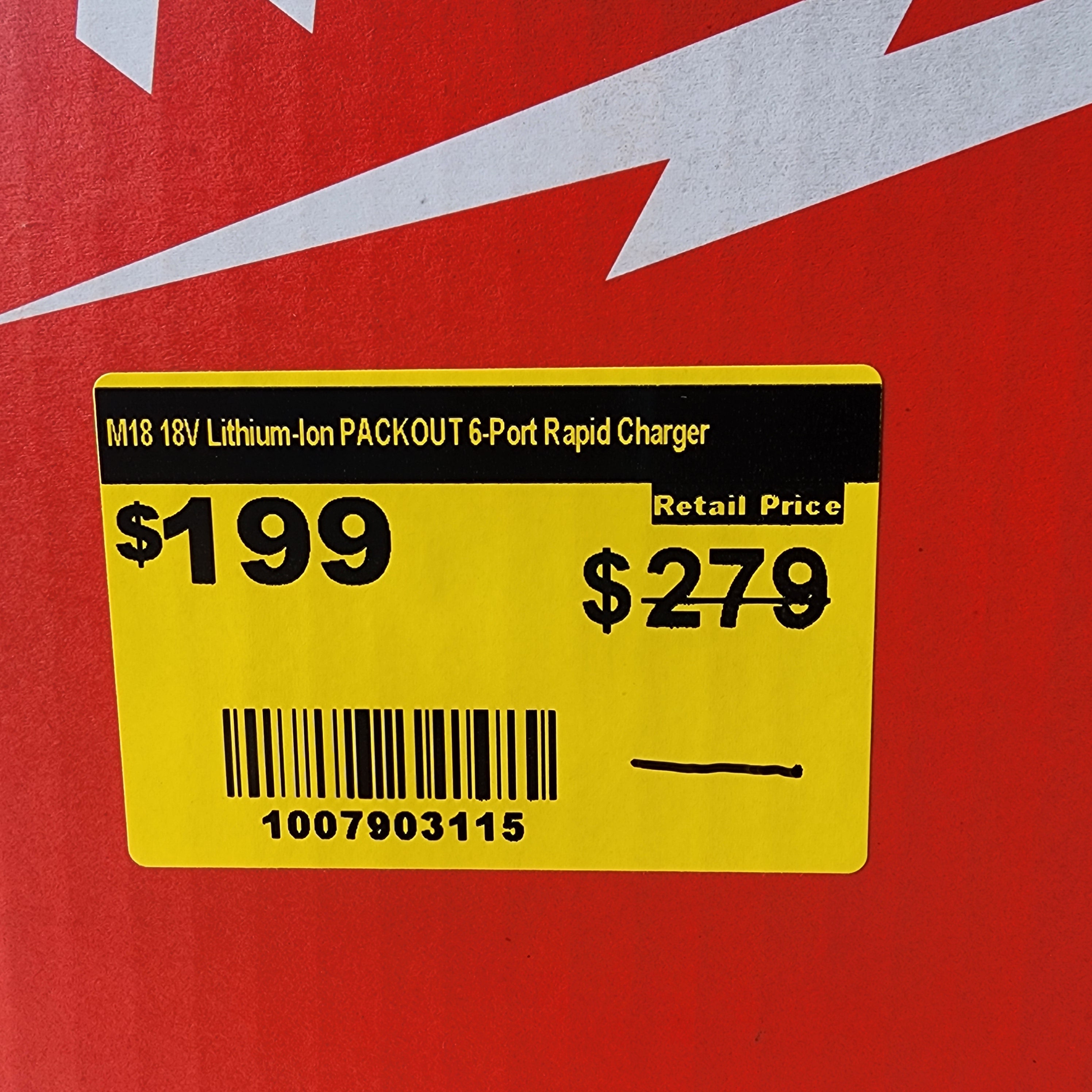 Milwaukee M18 18V Lithium-Ion PACKOUT 6-Port Rapid #condition_open-box
