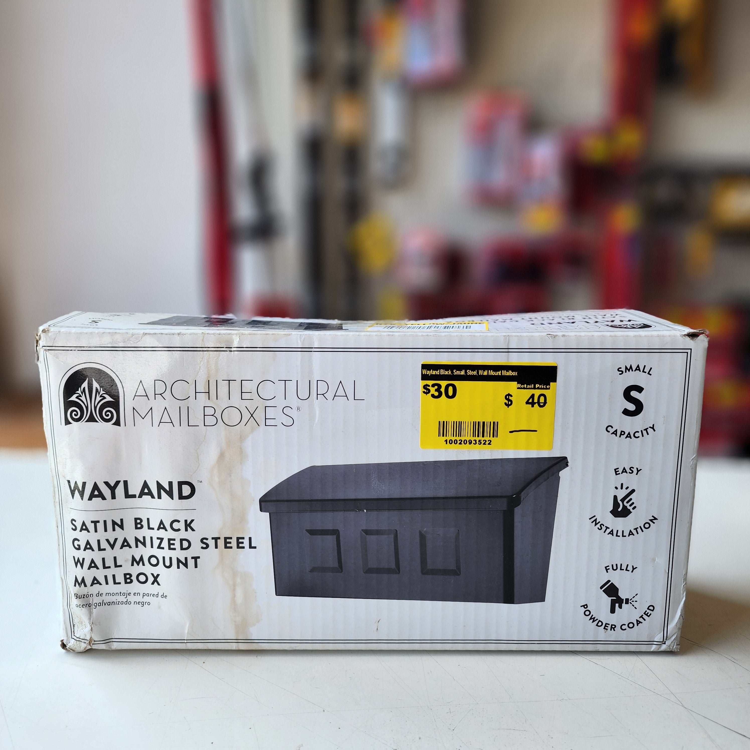 Architectural Mailboxes Wayland Black Small Steel  #condition_open-box