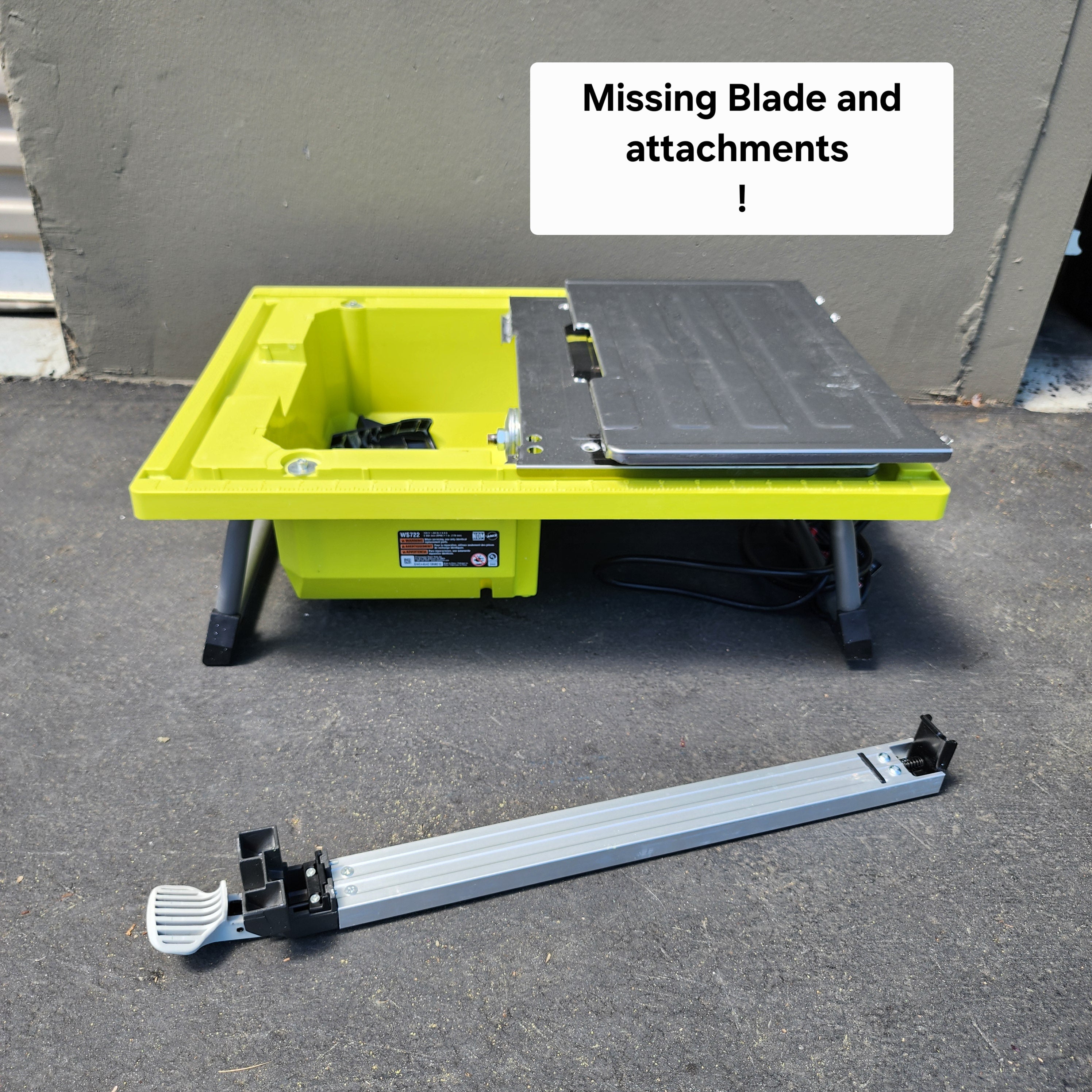 RYOBI 4.8-Amp 7 in. Blade Corded Tabletop Wet Tile #condition_open-box