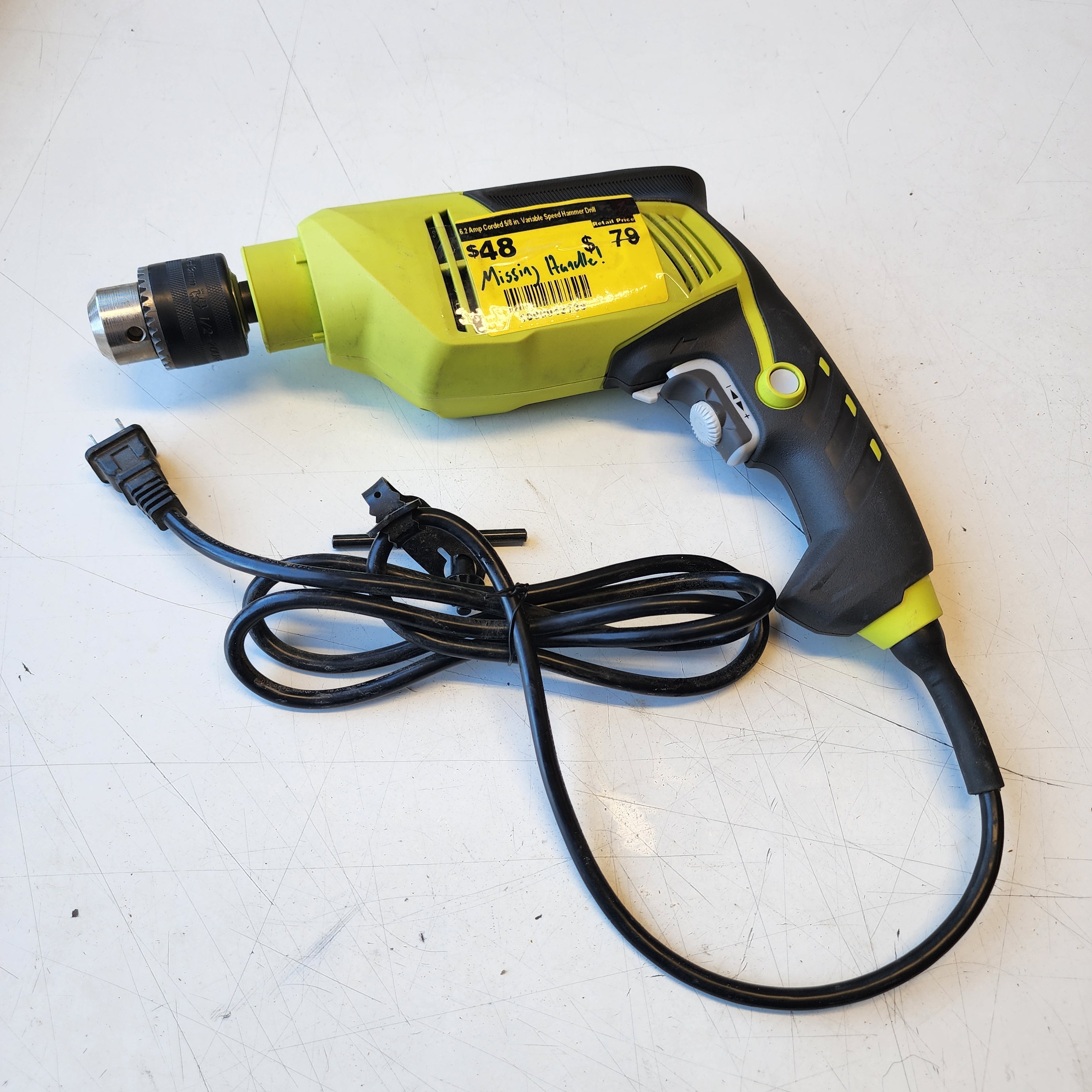 RYOBI 6.2 Amp Corded 5/8 in. Variable Speed Hammer #condition_open-box