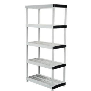 HDX 5-Tier Heavy-Duty Plastic Storage Shelving Uni #condition_open-box