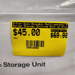 HDX 5-Tier Heavy-Duty Plastic Storage Shelving Uni #condition_open-box