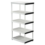 HDX 5-Tier Heavy-Duty Plastic Storage Shelving Unit