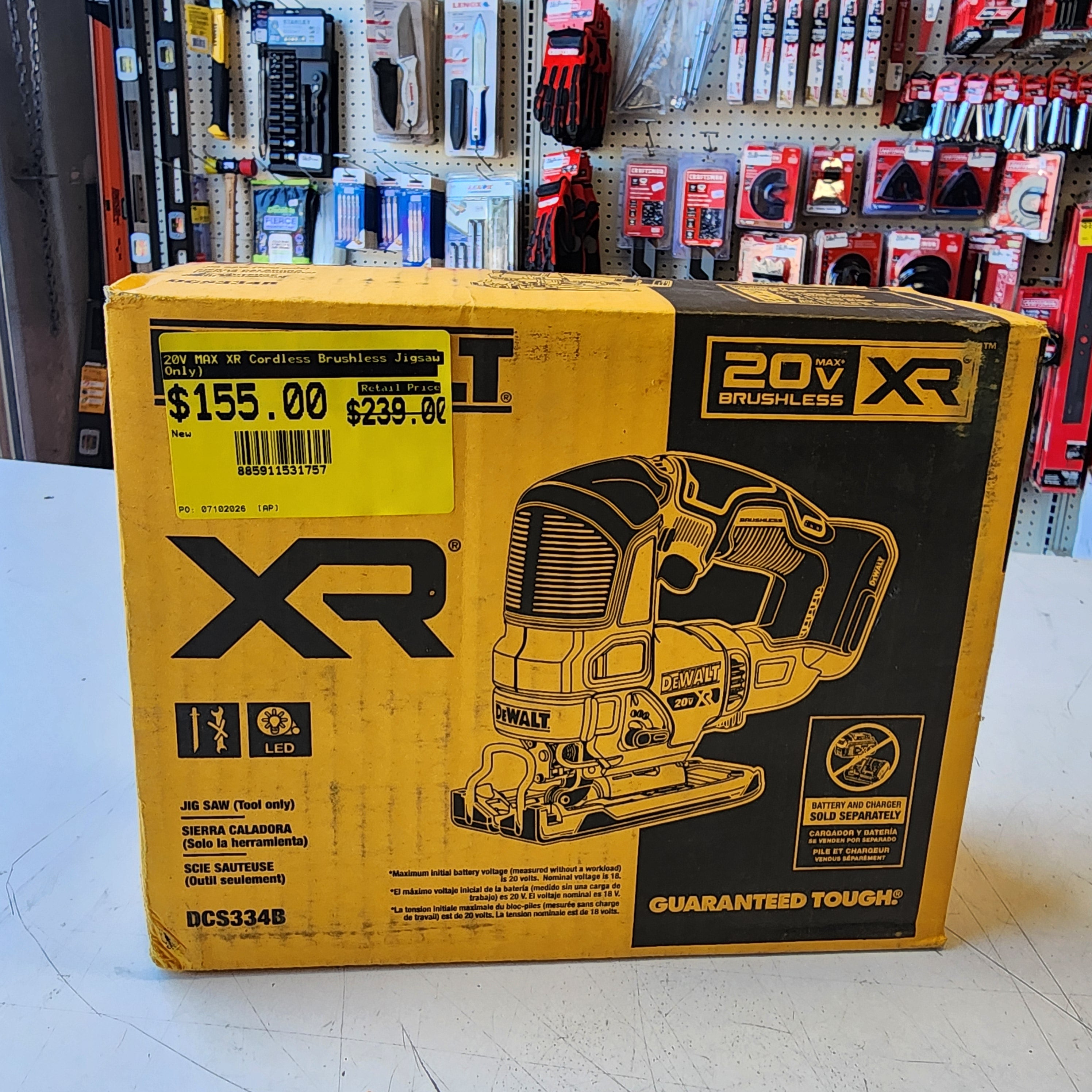 DEWALT 20V MAX XR Cordless Brushless Jigsaw Tool Only DEWALT