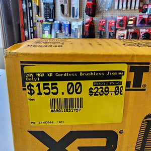 DEWALT 20V MAX XR Cordless Brushless Jigsaw Tool Only DEWALT