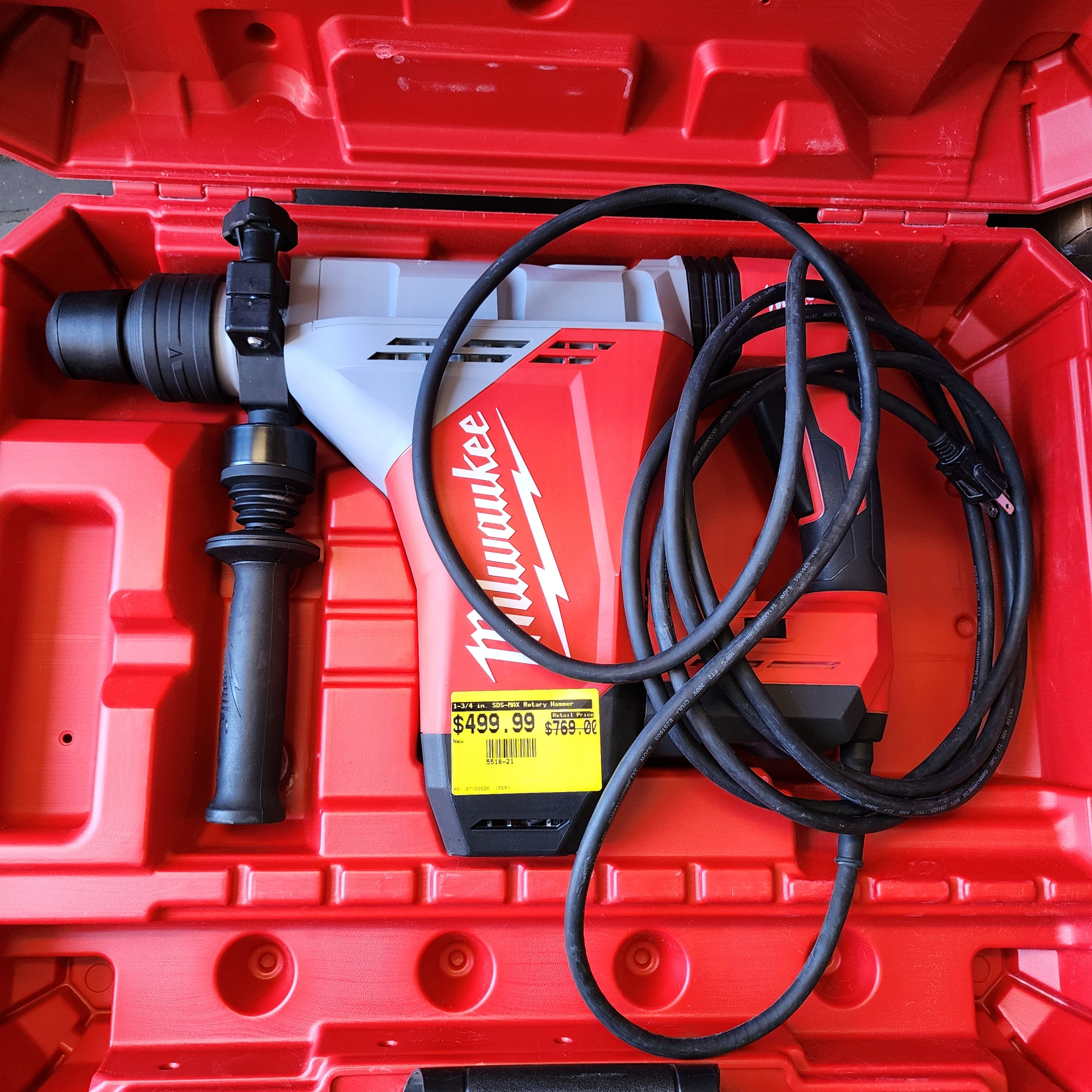 Milwaukee 1-3/4 in. SDS-MAX Rotary Hammer Milwaukee