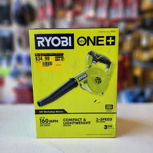 RYOBI ONE+ 18V Cordless Compact Workshop Blower RYOBI